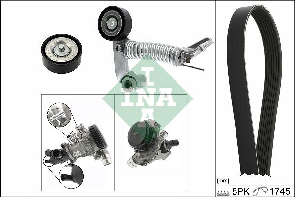 Mercedes W176 Dizel Devirdaim Termostat Kayış Gergi Kütük Set