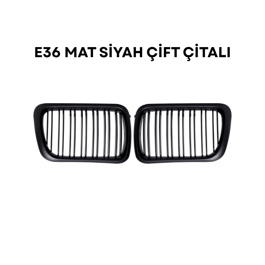 Bmw E36 Mat Siyah Çift Çitalı Panjur Seti