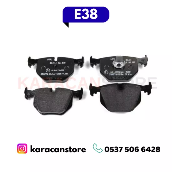 Bmw E38 Arka Fren Balatası Takım