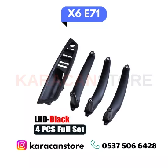 Bmw X6 E71 Kapı Tutamak Seti Siyah