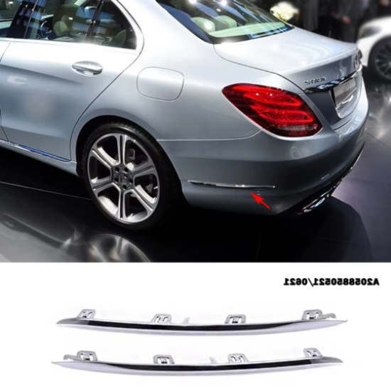 Mercedes W205 Sağ Arka Tampon Nikelajı 2014 / 2018