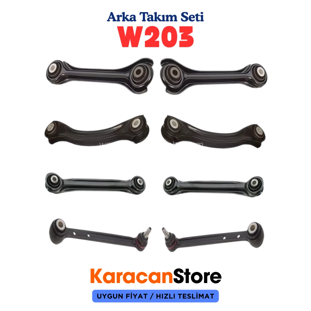 Mercedes W203 Arka Salıncak Alt Takım Seti