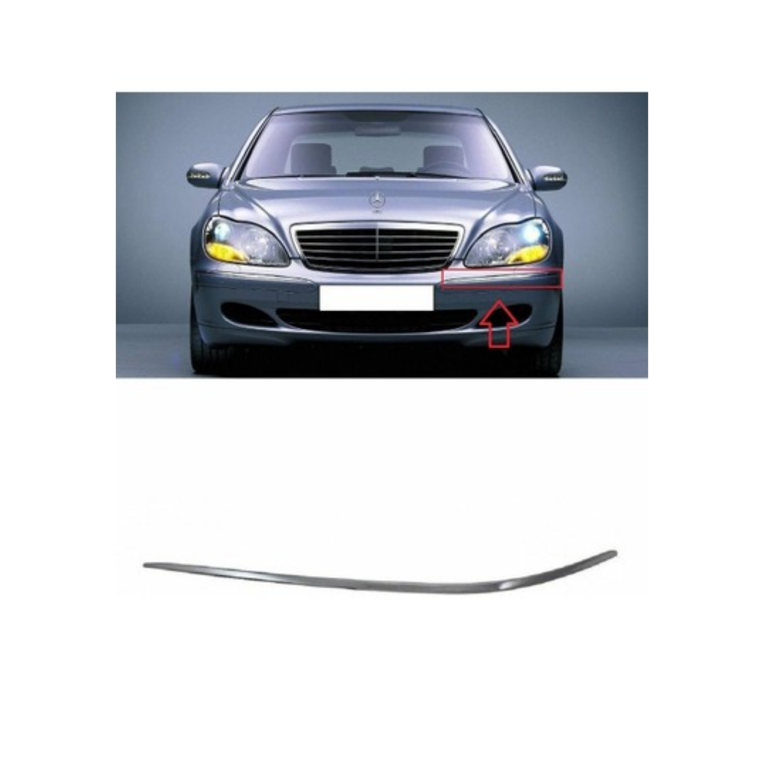 Mercedes W220 Ön Sol Tampon Nikelajı 1998 / 2002